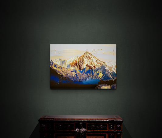 Canvas Selected Art Rectangle - Golden Mountain